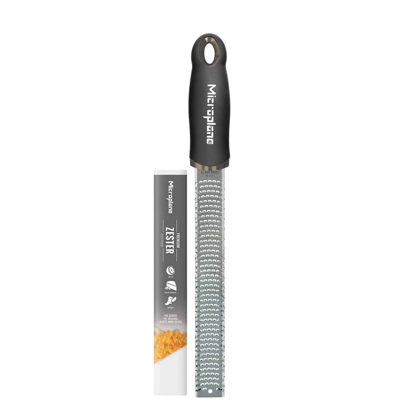 Microplane Zester Küchenreibe – Edelstahlreibe für Zitrusfrüchte, Käse & Gewürze
